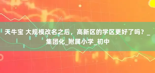 天牛宝 大规模改名之后，高新区的学区更好了吗？_集团化_附属小学_初中
