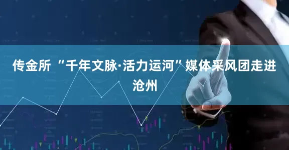 传金所 “千年文脉·活力运河”媒体采风团走进沧州